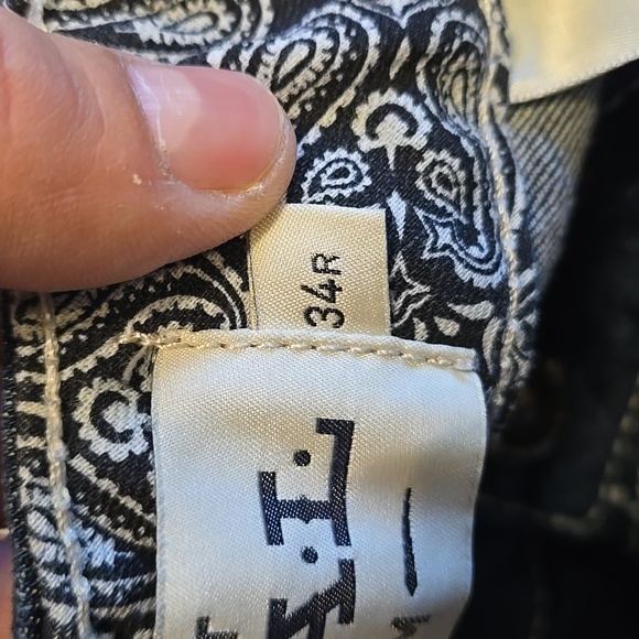 Ariat R.E.A.L. Mid Rise Stretch Entwined Boot Cut Jeans 34R - Picture 16 of 16